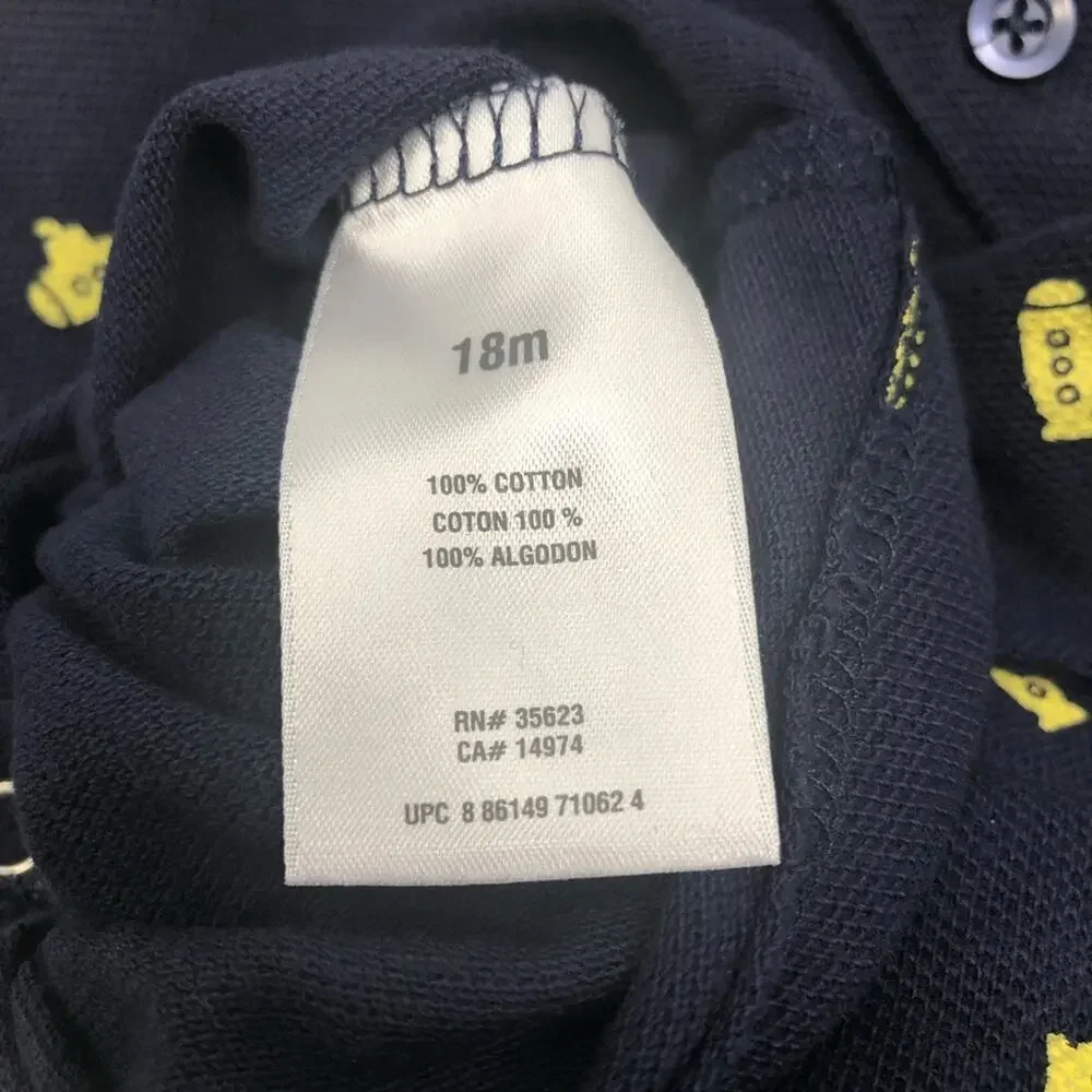 NWT Carter’s Boys 100% Cotton Romper 18 Months